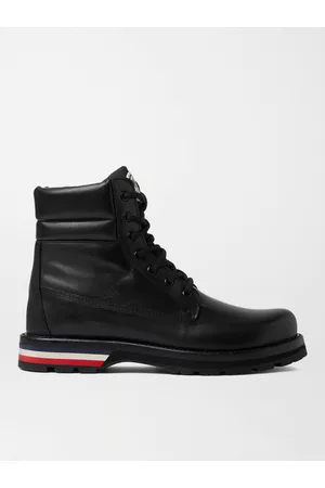 Moncler Vancouver Striped Leather Hiking Boots - Men - - EU 43.5