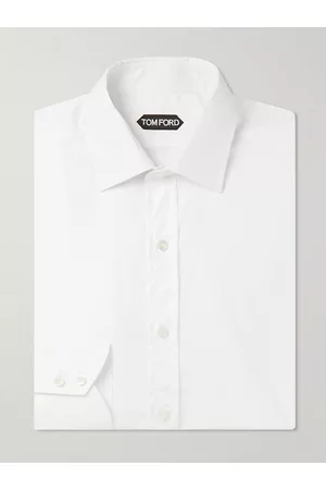 Tom Ford Cutaway-Collar Cotton-Poplin Shirt - Men - - EU 42