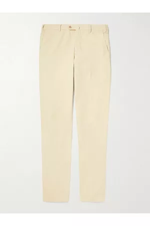Loro Piana Pantaflat Slim-Fit Pleated Stretch-Cotton Trousers - Men - - IT 44