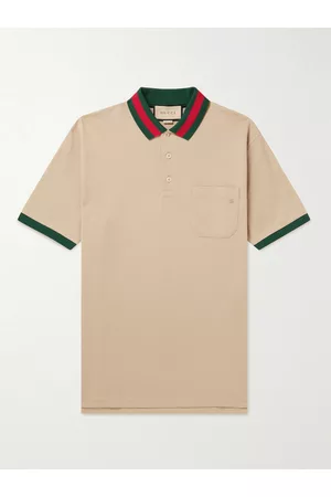 Gucci Logo-Embroidered Stretch-Cotton Piqu?? Polo Shirt - Men - - XS