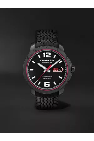 Chopard Mille Miglia GTS Speedblack Automatic Speed Limited Edition 43mm DLC-Coated Stainless Steel and Rubber Watch, Ref. No. 168565-3002 - Men
