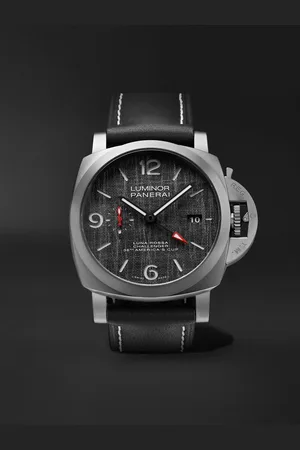PANERAI Luminor Luna Rossa GMT Automatic 44mm Titanium and Leather Watch, Ref. No. PAM01036 - Men