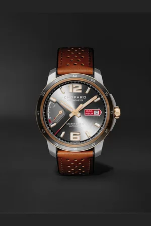 Chopard Mille Miglia GTS Power Control Limited Edition Automatic 43mm, 18-Karat Rose Gold, Stainless Steel and Leather Watch, Ref. No. 168566-6001 - Men
