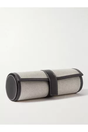Bamford Watch Department Leather-Trimmed Canvas Watch Roll - Men
