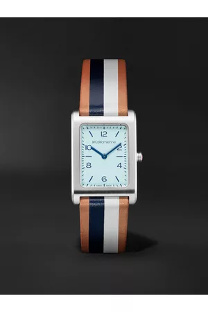 La Californienne Daybreak 24mm Stainless Steel and Leather Watch, Ref. No. DB-14 - Men