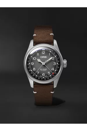 Oris Cervo Volante Big Crown Pointer Date Automatic 38mm Stainless Steel and Leather Watch, Ref. No. 01 754 7779 4063-Set - Men