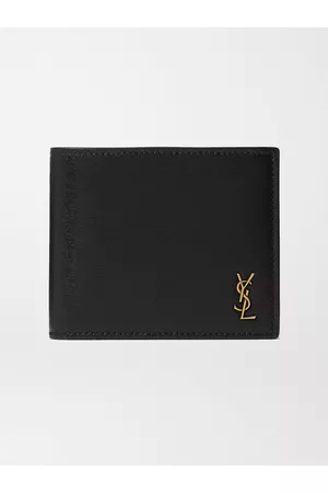 Saint Laurent Logo-Appliqu??d Leather Billfold Wallet - Men