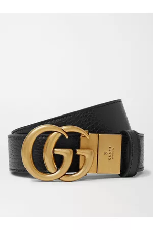 Gucci 3cm Logo-Detailed Full-Grain Leather Belt - Men - - EU 80