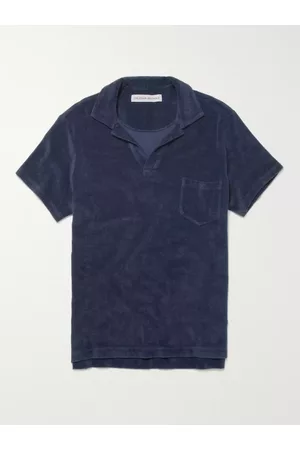 Orlebar Brown Slim-Fit Camp-Collar Cotton-Terry Polo Shirt - Men - - XS