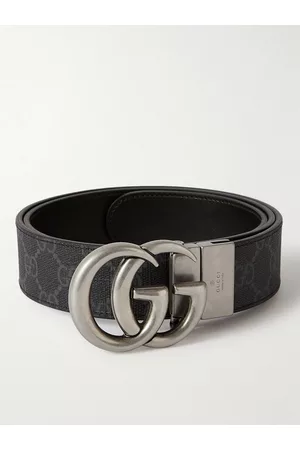Gucci 3cm Marmont Reversible Monogrammed Supreme Coated-Canvas Belt - Men - - EU 70