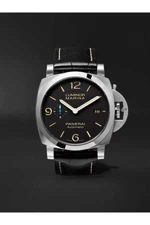 PANERAI Luminor Marina Automatic 1950 3 Days Acciaio Automatic 44mm Stainless Steel and Alligator Watch, Ref. No. PAM01312 - Men