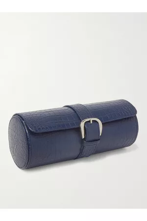 Rapport London Croc-Effect Leather Watch Roll - Men