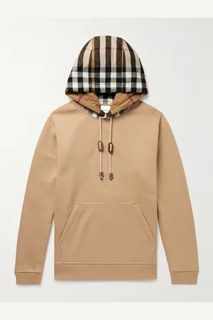Burberry Checked Cotton-Blend Jersey Hoodie - Men - - S