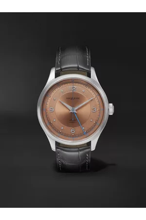 Montblanc Heritage GMT Automatic 40mm Stainless Steel and Alligator Watch, Ref. No. 119950 - Men