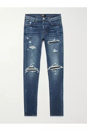 AMIRI MX1 Skinny-Fit Panelled Distressed Jeans - Men - - UK/US 33