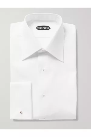 Tom Ford Slim-Fit Bib-Front Double-Cuff Cotton Tuxedo Shirt - Men - - EU 38