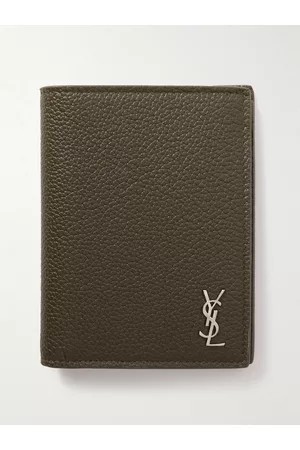 Saint Laurent Logo-Appliqu??d Full-Grain Leather Billfold Wallet - Men
