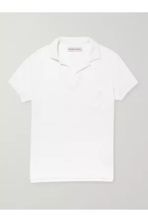 Orlebar Brown Slim-Fit Camp-Collar Cotton-Terry Polo Shirt - Men - - XS