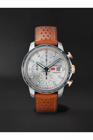 Chopard Mille Miglia GTS Limited-Edition Automatic Chronograph 44mm Stainless Steel and Leather Watch, Ref. No. 168571-6004 - Men