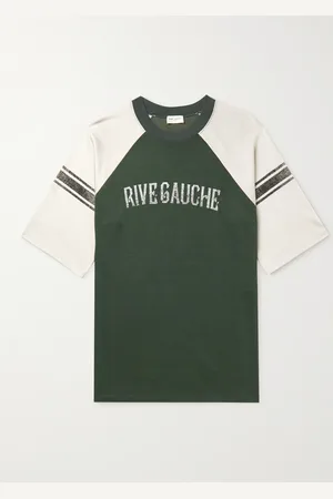 Saint Laurent Printed Colour-Block Jersey T-Shirt - Men - - XL