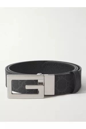 Gucci 3.5cm Reversible Monogrammed Leather Belt - Men - - EU 85