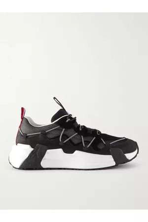 Moncler Compassor Mesh-Trimmed Nubuck and Suede Sneakers - Men - - EU 44