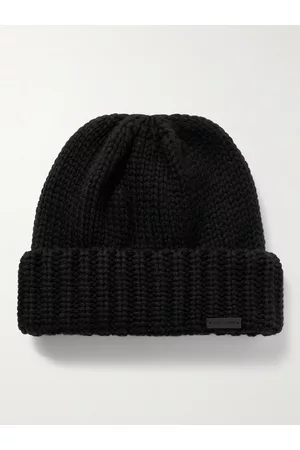 Saint Laurent Logo-Appliqu??d Ribbed Cashmere Beanie - Men - - M