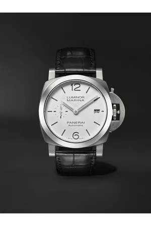 PANERAI Luminor Marina Quaranta Automatic 40mm Stainless Steel and Alligator Watch, Ref. No. PAM01271 - Men