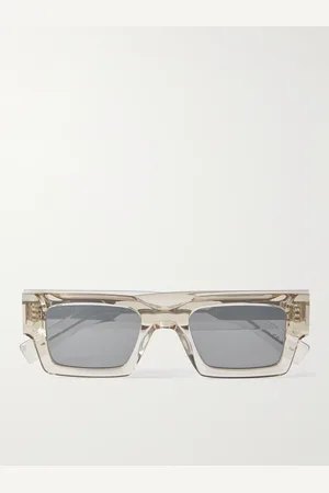 Saint Laurent Rectangular-Frame Acetate Sunglasses - Men