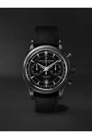CARL F. BUCHERER Manero Automatic Flyback Chronograph 43mm Steel and Rubber Watch, Ref. No. 00.10919.12.33.01 - Men