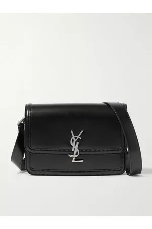 Saint Laurent Solferino Medium Logo-Appliqu??d Leather Messenger Bag - Men