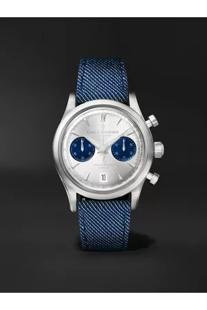 CARL F. BUCHERER Manero Flyback Automatic Chronometer 40mm Stainless Steel and Canvas Watch, Ref. No. 00.10927.08.13.03 - Men