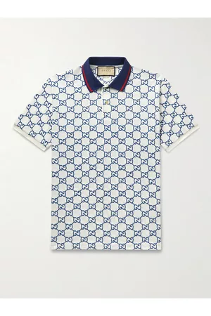 Gucci Logo-Embroidered Cotton-Blend Piqu?? Polo Shirt - Men - - XXL