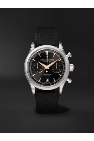 CARL F. BUCHERER Manero Flyback Automatic Chronograph 40mm Steel and Rubber Watch, Ref. No. 00.10927.08.33.01 - Men