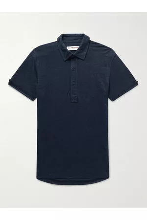 Orlebar Brown Sebastian Slim-Fit Linen-Jersey Polo Shirt - Men - - M