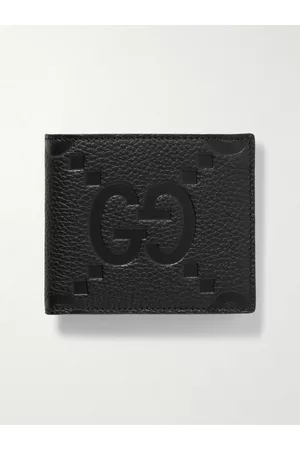 Gucci Monogrammed Full-Grain Leather Wallet - Men