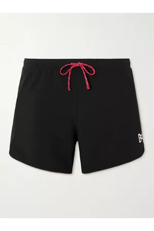 District Vision Spino Straight-Leg Logo-Print Aloe Stretch-Jersey Drawstring Shorts - Men - - M