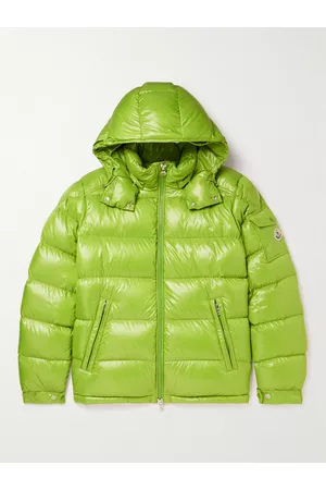 Moncler Maya Logo-Appliqu??d Quilted Glossed-Shell Hooded Down Jacket - Men - - 1