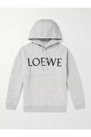 Loewe Logo-Print Cotton-Jersey Hoodie - Men - - XL