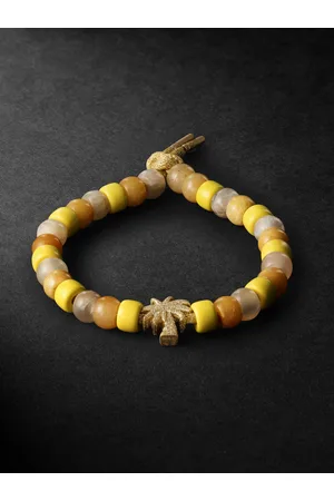 CAROLINA BUCCI Travel Forte Beads Gold Multi-Stone Bracelet - Men