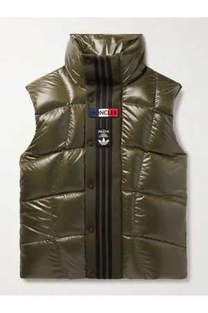 Moncler Adidas Originals Bozon Tech Jersey-Trimmed Quilted Glossed-Shell Down Gilet - Men - - 1