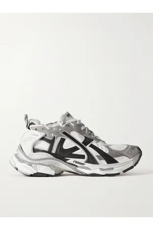 Balenciaga Runner Distressed Nylon, Suede and Rubber Sneakers - Men - - EU 39