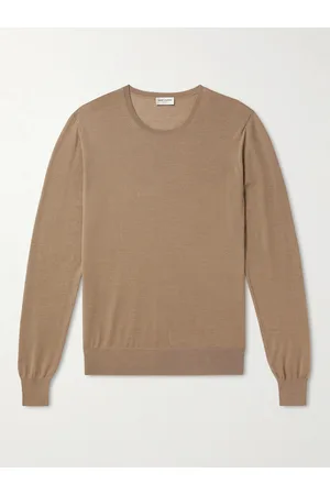 Saint Laurent Slim-Fit Wool, Cashmere and Silk-Blend Sweater - Men - - M