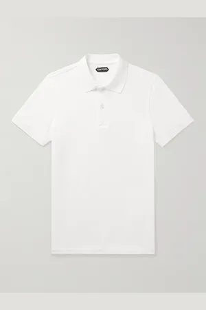 Tom Ford Garment-Dyed Cotton-Piqu?? Polo Shirt - Men - - IT 44