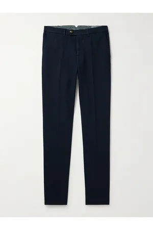 Brunello Cucinelli Slim-Fit Cotton-Gabardine Trousers - Men - - IT 60