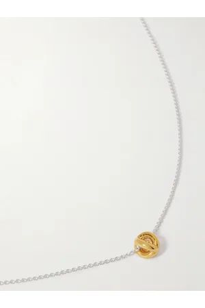 Aries 18-Karat White Gold and Cord Necklace