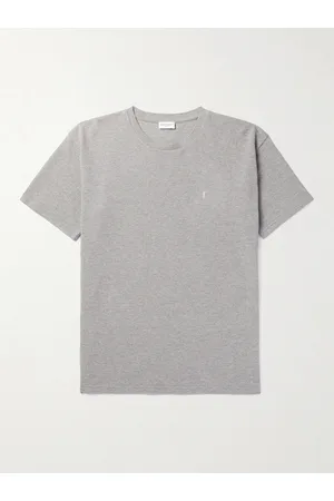 Saint Laurent Logo-Embroidered Cotton-Blend Piqu?? T-Shirt - Men - - S