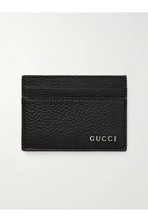 Gucci Logo-Embellished Full-Grain Leather Cardholder - Men