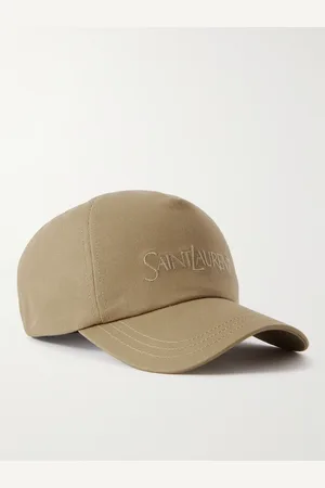Saint Laurent Logo-Embroidered Cotton and Linen-Blend Gabardine Baseball Cap - Men - - 57
