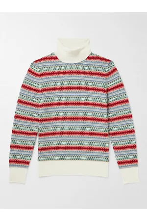 Loro Piana Fair Isle Cashmere Rollneck Sweater - Men - - IT 46